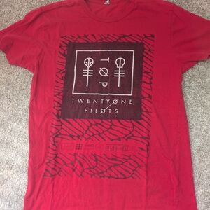 Twenty One Pilots Red Graphic Tee